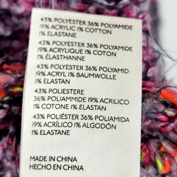 Free People Women's Stellar Pullover Shocking Pink Knit Sweater Size XS - Picture 4 of 5